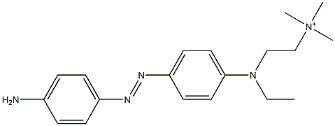 2-[p-(p-Aminophenylazo)-N-ethylanilino]ethyltrimethylaminium Structure