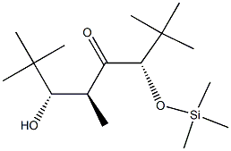 [3S,5S,6S,(-)]-6-Hydroxy-2,2,5,7,7-pentamethyl-3-trimethylsiloxy-4-octanone 구조식 이미지
