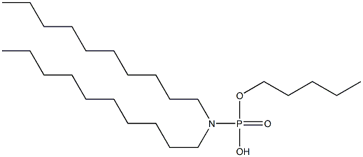 N,N-Didecylamidophosphoric acid hydrogen pentyl ester Structure