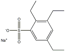 2,3,5-Triethylbenzenesulfonic acid sodium salt Structure