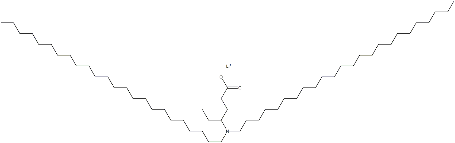 4-(Ditetracosylamino)hexanoic acid lithium salt 구조식 이미지