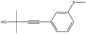 3-(3-Methylthiophenyl)-1,1-dimethyl-2-propyn-1-ol Structure