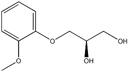 [R,(-)]-3-O-(o-Methoxyphenyl)-L-glycerol 구조식 이미지