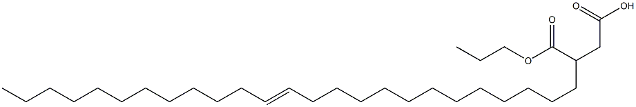 3-(13-Pentacosenyl)succinic acid 1-hydrogen 4-propyl ester 구조식 이미지