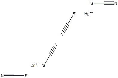 Mercury(II) zinc thiocyanate Structure