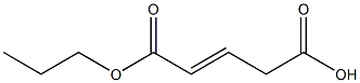 2-Pentenedioic acid hydrogen 1-propyl ester 구조식 이미지