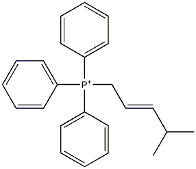 Triphenyl(4-methyl-2-pentenyl)phosphonium Structure