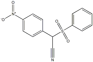 2-(4-Nitrophenyl)-2-phenylsulfonylacetonitrile Structure