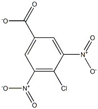 4-Chloro-3,5-dinitrobenzenecarboxylate 구조식 이미지
