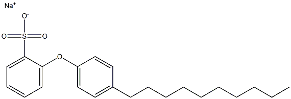 2-(4-Decylphenoxy)benzenesulfonic acid sodium salt Structure