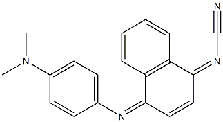 [[4-[[4-(Dimethylamino)phenyl]imino]naphthalen-1(4H)-ylidene]amino] cyanide Structure