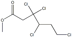 3,3,4,6-Tetrachlorohexanoic acid methyl ester 구조식 이미지