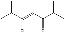 2,6-Dimethyl-5-chloro-4-hepten-3-one Structure