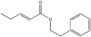 2-Pentenoic acid 2-phenylethyl ester 구조식 이미지