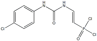 [2-[3-(4-Chlorophenyl)ureido]vinyl]dichlorophosphine oxide 구조식 이미지