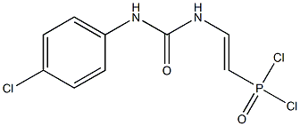 [2-[3-(4-Chlorophenyl)ureido]vinyl]dichlorophosphine oxide Structure