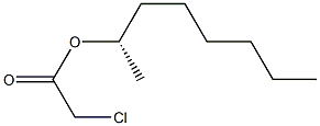 (+)-Chloroacetic acid (S)-1-methylheptyl ester Structure