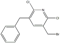 2,6-Dichloro-3-(bromomethyl)-5-benzylpyridine 구조식 이미지