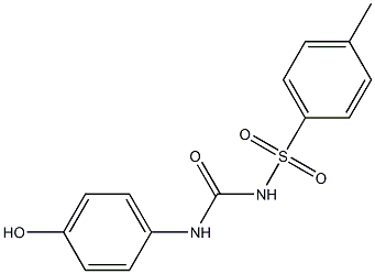 1-[4-Hydroxyphenyl]-3-(4-methylphenylsulfonyl)urea Structure