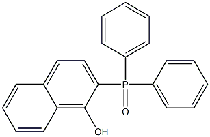 (1-Hydroxy-2-naphtyl)diphenylphosphine oxide 구조식 이미지