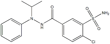 N-[Isopropylphenylamino]-4-chloro-3-sulfamoylbenzamide Structure