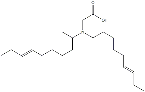 N,N-Di(7-decen-2-yl)aminoacetic acid 구조식 이미지