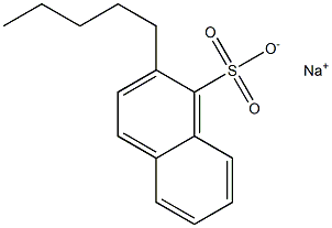 2-Pentyl-1-naphthalenesulfonic acid sodium salt 구조식 이미지