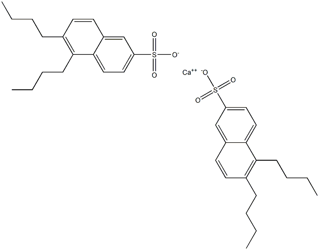 Bis(5,6-dibutyl-2-naphthalenesulfonic acid)calcium salt 구조식 이미지