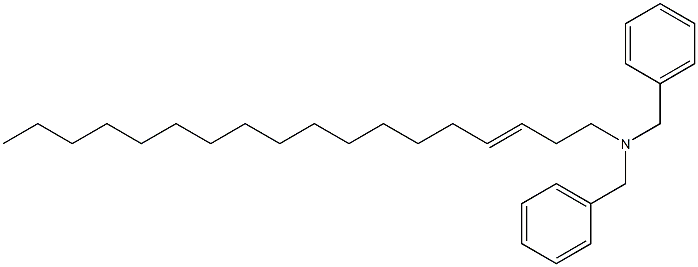 (3-Octadecenyl)dibenzylamine Structure