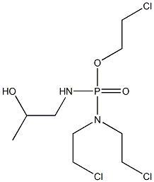 N,N-Bis(2-chloroethyl)-N'-(2-hydroxypropyl)diamidophosphoric acid 2-chloroethyl ester Structure