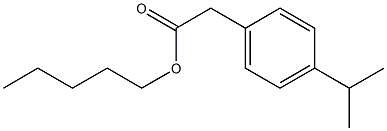 (p-Isopropylphenyl)acetic acid pentyl ester Structure