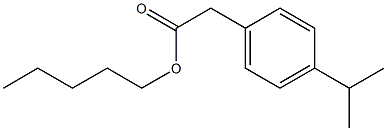 (p-Isopropylphenyl)acetic acid pentyl ester 구조식 이미지