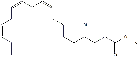 4-Hydroxylinoleic acid potassium salt 구조식 이미지