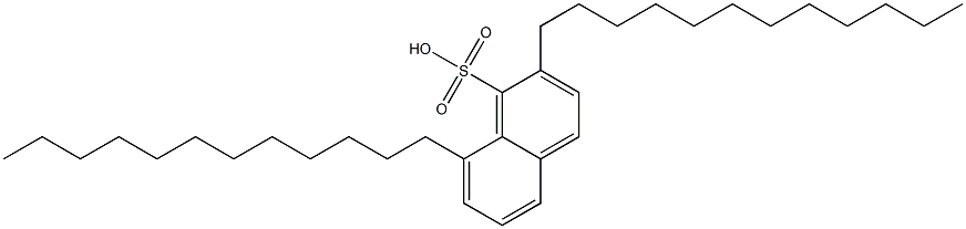 2,8-Didodecyl-1-naphthalenesulfonic acid Structure