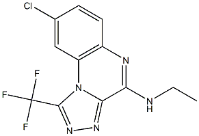 4-Ethylamino-1-trifluoromethyl-8-chloro[1,2,4]triazolo[4,3-a]quinoxaline Structure