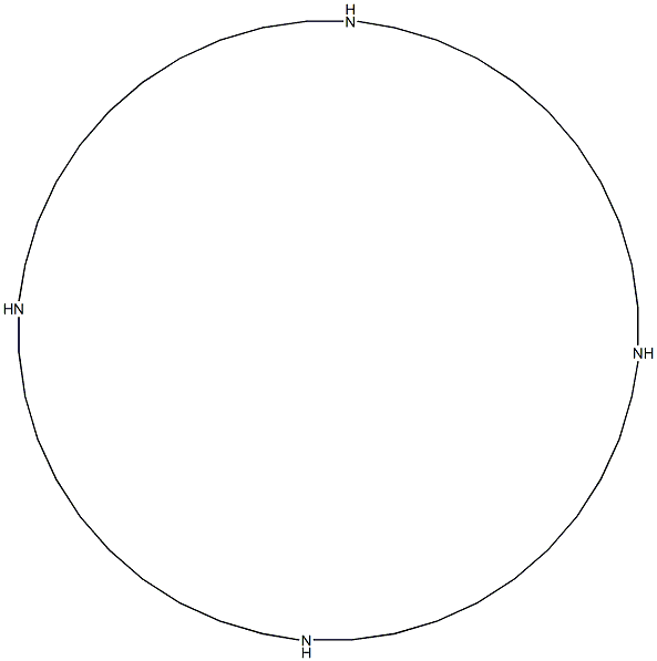1,12,23,34-Tetraazacyclotetratetracontane 구조식 이미지