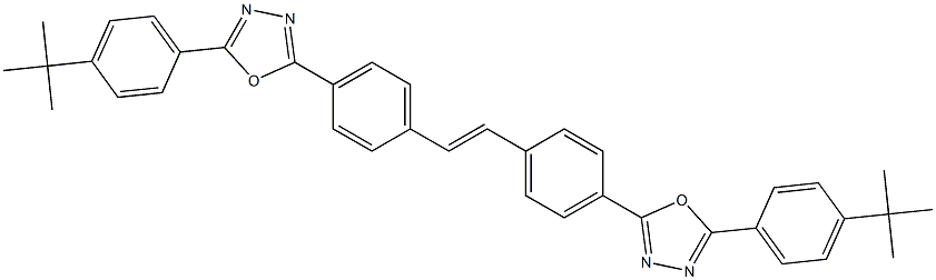 4,4'-Bis[2-(4-tert-butylphenyl)-1,3,4-oxadiazol-5-yl]stilbene Structure