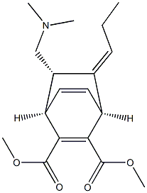 (1S,4R,5S)-5-[(Dimethylamino)methyl]-6-propylidenebicyclo[2.2.2]octa-2,7-diene-2,3-dicarboxylic acid dimethyl ester 구조식 이미지