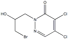 4,5-Dichloro-2-(3-bromo-2-hydroxypropyl)pyridazin-3(2H)-one 구조식 이미지