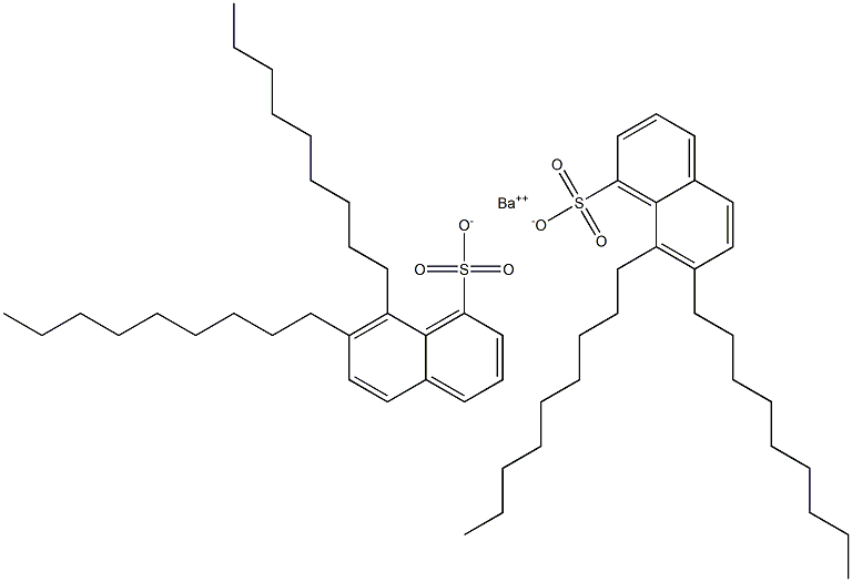 Bis(7,8-dinonyl-1-naphthalenesulfonic acid)barium salt Structure