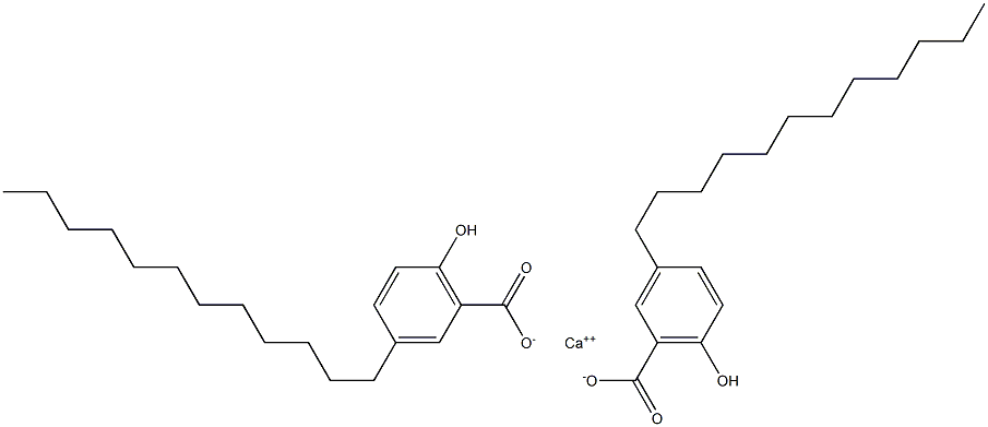 Bis(3-dodecyl-6-hydroxybenzoic acid)calcium salt Structure