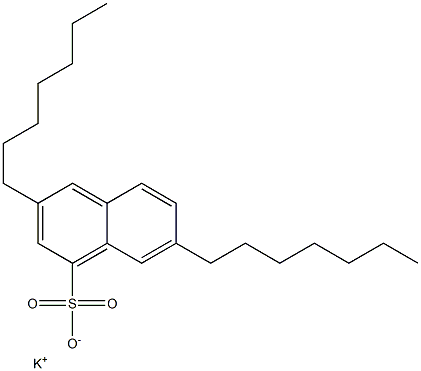 3,7-Diheptyl-1-naphthalenesulfonic acid potassium salt 구조식 이미지