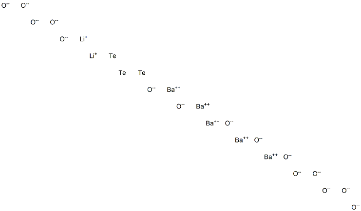 Pentabarium tritellurium dilithium pentadecaoxide Structure