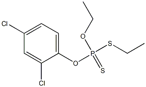 Dithiophosphoric acid O-(2,4-dichlorophenyl)O,S-diethyl ester 구조식 이미지