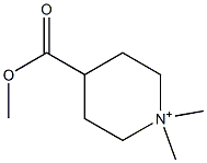 1,1-Dimethyl-4-(methoxycarbonyl)piperidinium 구조식 이미지