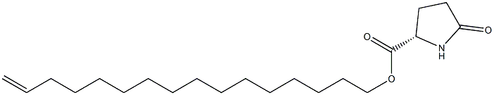 (S)-5-Oxopyrrolidine-2-carboxylic acid 15-hexadecenyl ester 구조식 이미지