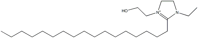 1-Ethyl-2-heptadecyl-4,5-dihydro-3-(2-hydroxyethyl)-1H-imidazol-3-ium Structure