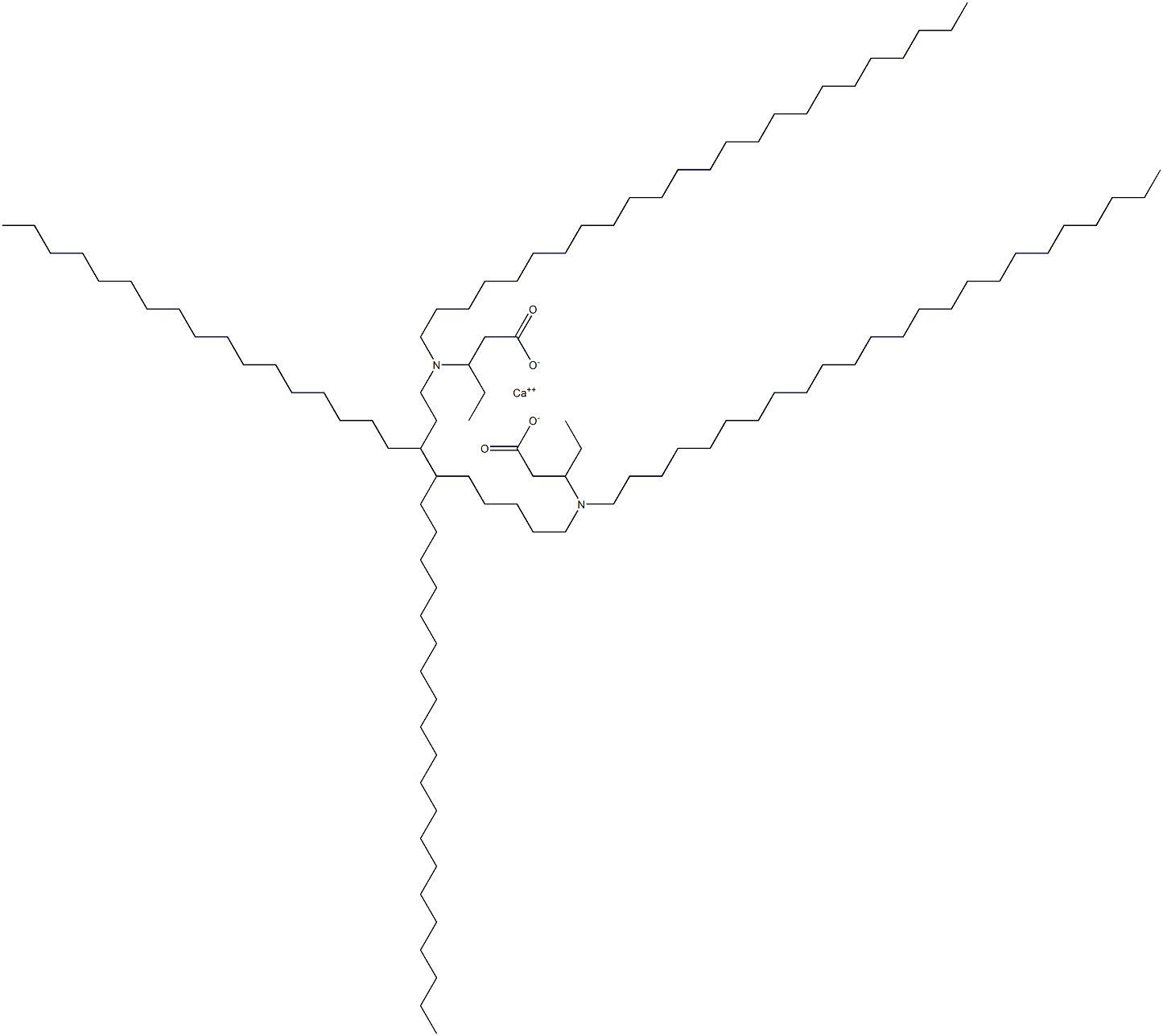 Bis[3-(ditetracosylamino)valeric acid]calcium salt 구조식 이미지