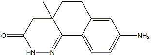 4,4a,5,6-Tetrahydro-4a-methyl-8-amino-benzo[h]cinnolin-3(2H)-one Structure