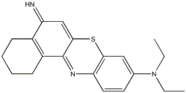 9-(Diethylamino)-1,2,3,4-tetrahydro-5H-benzo[a]phenothiazin-5-imine Structure